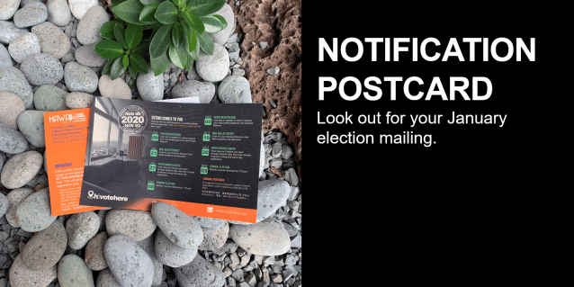 <a href="https://elections.hawaii.gov/news-release/election-officials-announce-voting-by-mail-2/">Election Officials Announce Voting by Mail<br /><span>Read More<i class="icon-signin"></i></span></a>